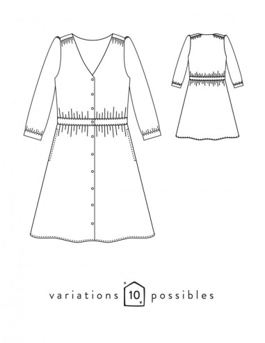Harmonie Dress Pattern - Atelier Scämmit