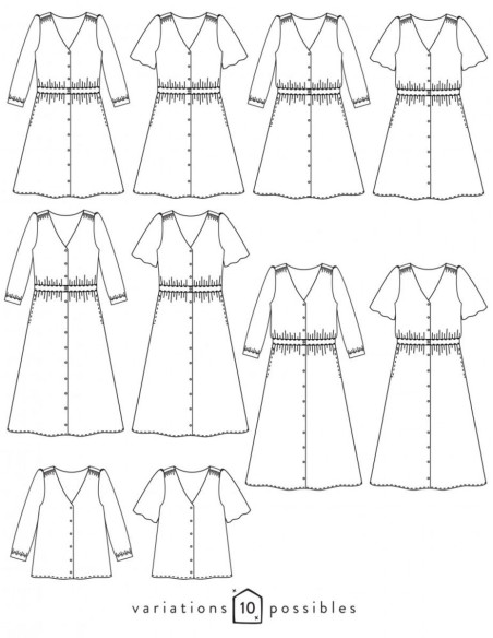 Harmonie Dress Pattern - Atelier Scämmit