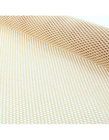 Organic cotton mesh fabric - Natural