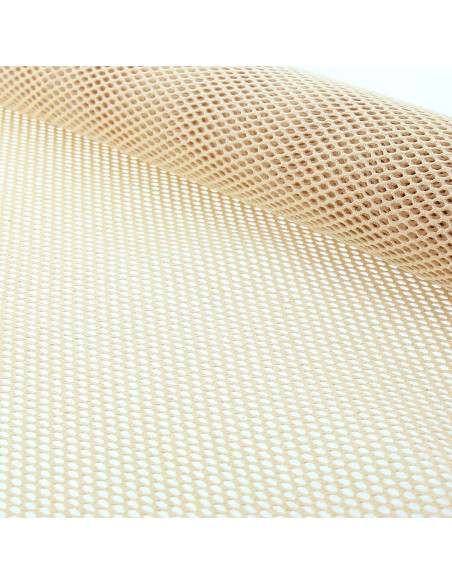 Organic cotton mesh fabric - Natural