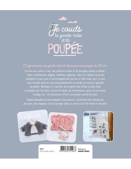 Livre je couds la garde robe de ma poupée