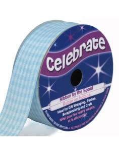 Vichy Celebrate ribbon light blue - 20 mm x 4 meters
