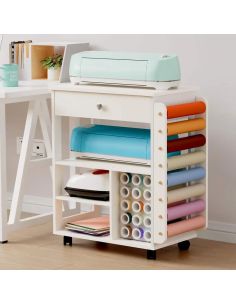 Meuble mobile pour vinyle et machine de découpe Crafit Beegrid R23 2