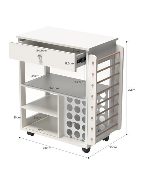 Meuble mobile pour vinyle et machine de découpe Crafit Beegrid R23