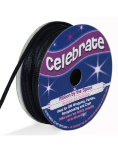 Black Celebrate lurex cord - 1.6 mm x 8 meters
