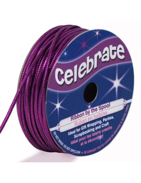 Lurex cord Celebrate violet - 1.6 mm x 8 meters