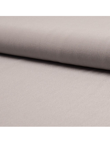 Light gray viscose crepe fabric