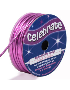Celebrate rose lurex cord - 1.6 mm x 8 meters