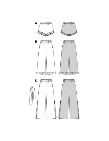 Pants pattern - Burda 6199