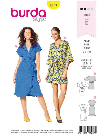Dress pattern - Burda 6207