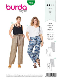 Pants pattern - Burda 6218