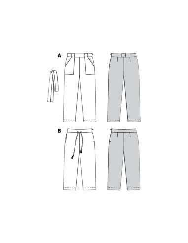 Pants pattern - Burda 6218