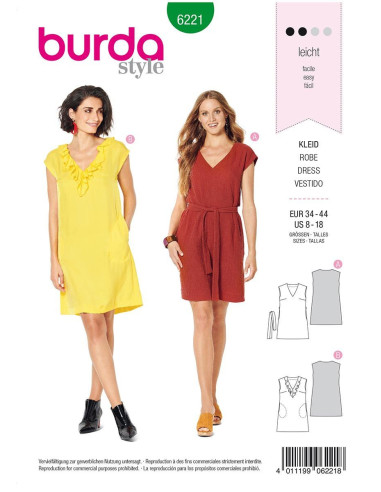 Dress pattern - Burda 6221