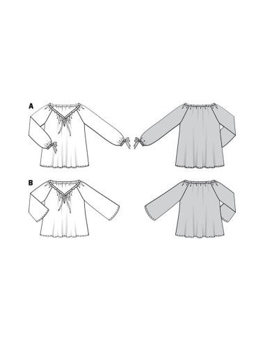Blouse pattern - Burda 6227