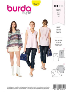Blouse Pattern - Burda 6234