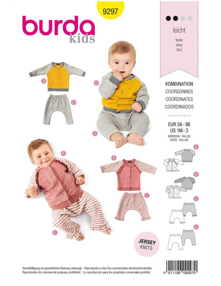 Jacket pattern - Burda 9297