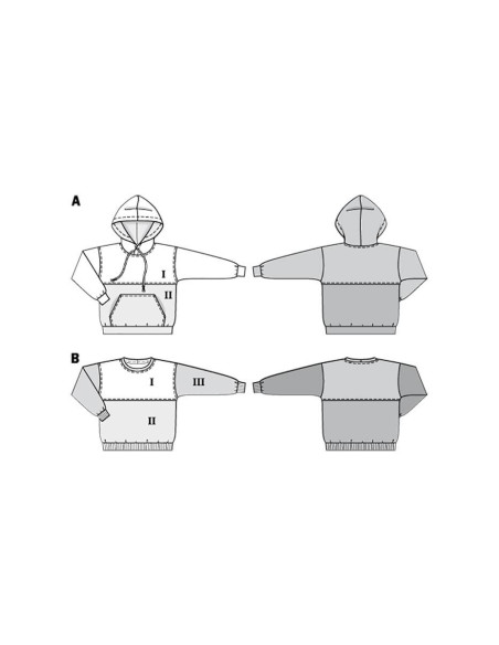 Sweatshirt pattern - Burda 9301