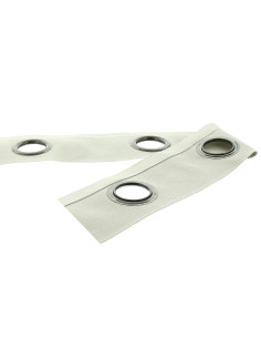 Gunmetal eyelet band - Linen
