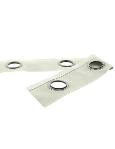 Gunmetal eyelet band - Linen
