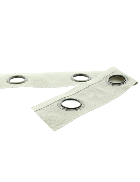 Gunmetal eyelet band - Linen