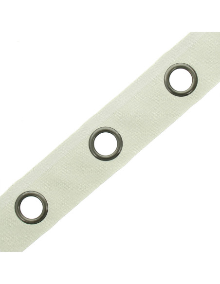 Gunmetal eyelet band - Linen