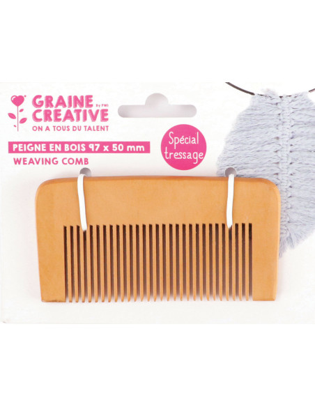 Special wooden braiding comb