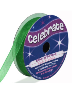 Dark green Celebrate organza ribbon - 9 mm x 8 m