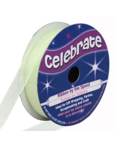 Celebrate pale green organza ribbon - 9 mm x 8 m
