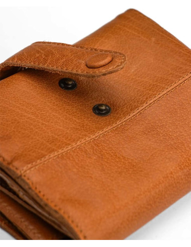 Muud Stockholm leather storage case for circular needles - Whisky