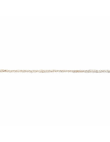 Natural 3 mm cotton macramé cord