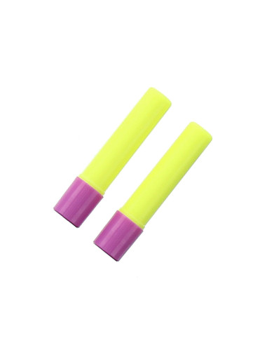 2 refills of temporary glue pen in fluorescent yellow, specially designed for fabric