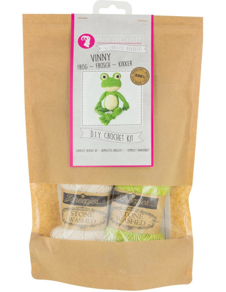 Crochet kit - Vinny the frog