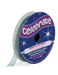 Celebrate gray organza ribbon - 6 mm x 8 m