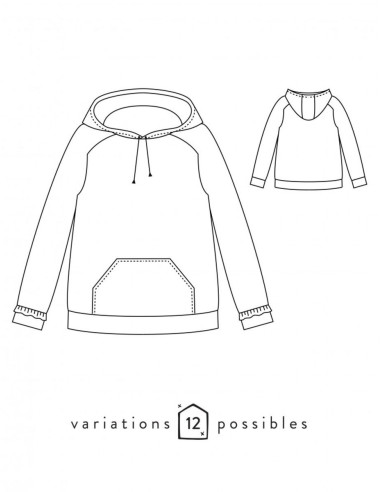 Icon Sweatshirt Pattern - Atelier Scämmit