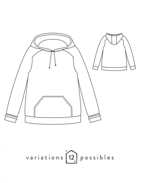 Icon Sweatshirt Pattern - Atelier Scämmit