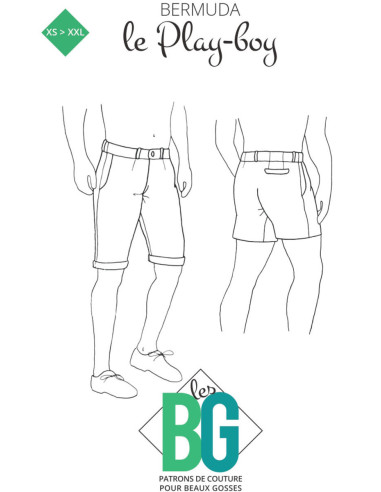 Men's Bermuda Pattern The Playboy - Les BG