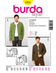 Buttoned Jacket Pattern - Burda 7291