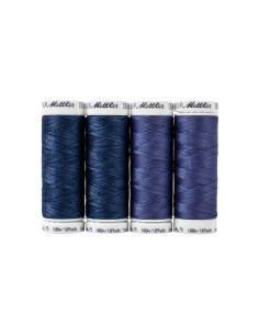 Set of 4 Mettler Denim sewing threads 2