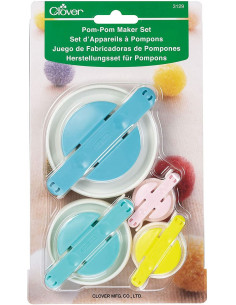 Set of 4 Clover pom-pom makers