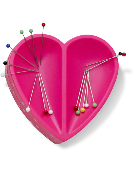 Prym Love heart-shaped magnetic pin cushion