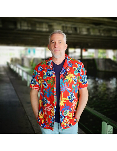 Men's Short-Sleeve Shirt Pattern The Surfer - Les BG