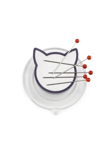 Suction cup with cat magnet for sewing machines