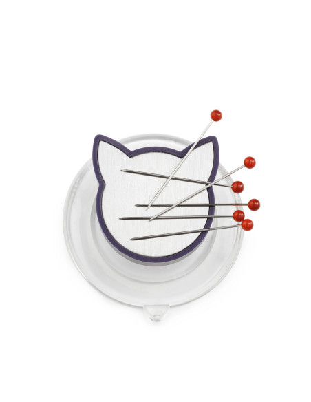 Suction cup with cat magnet for sewing machines
