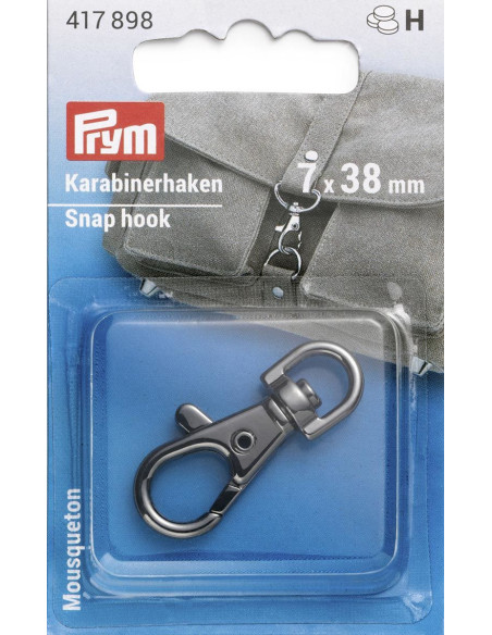 Metal carabiner 7 x 38 mm - Shiny polished