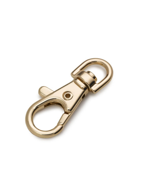 Metal carabiner 7 x 38 mm - New gold