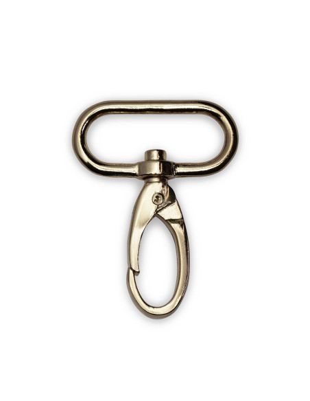 Metal carabiner 30 x 45 mm - New gold