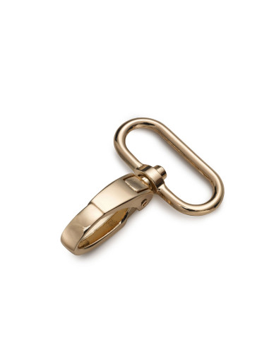 Metal carabiner 30 x 45 mm - New gold