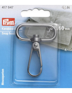 Metal carabiner 40 x 60 mm - Shiny burnished