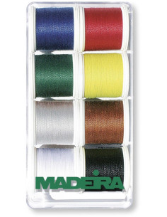 Box of 100 m Aerofil Extra Strong Madeira sewing threads