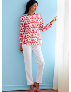 Jacket, coat, top, and pants pattern - Butterick 6740 2
